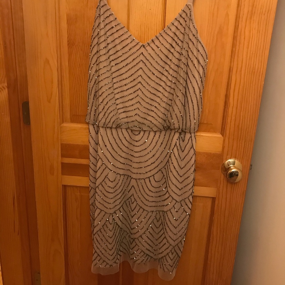 Beaded and sequin formal gown. EUC